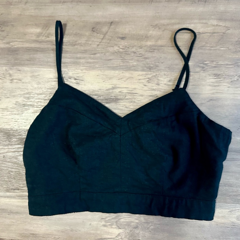 Linen crop top